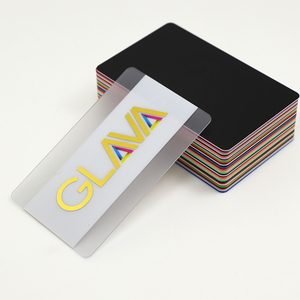 Tùy chỉnh trong suốt PVC Hot lá vàng biểu tượng thẻ với bộ phim nhiều lớp bề mặt từ sọc in Offset-Thông minh một thương hiệu - Product Image 1