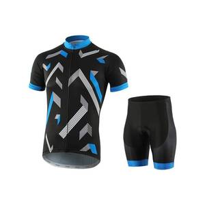 Ensemble de cyclisme Aero Fit pour hommes avec tissu anti-humidité et short à bretelles rembourré pour la course sur route et les performances à haute vitesse - Product Image 1
