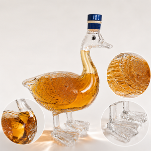 Botella de Whisky/<span class=keywords><strong>Vodka</strong></span> de 350ml con Diseño Único en Forma de Ganso, de Vidrio Borosilicato de Alta Calidad, Venta al Por Mayor - Product Image 3