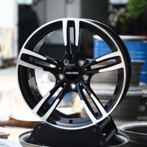 Rines TITAN FORCE para autos 5x112 5x130 18 19 20 22 pulgadas, ruedas forjadas personalizadas en negro mate con cara mecanizada para <span class=keywords><strong>BMW</strong></span> 3e46 f30 e90 e92 g20 - Product Image 2