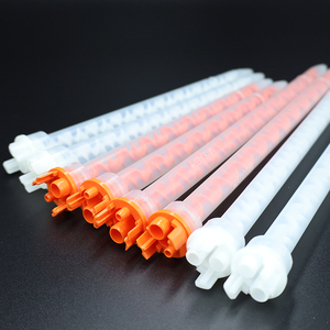 Mezclador estático de plástico desechable 10:1 y 1:1 Base de sellado de chips en espiral Dos adhesivos Dispensador de pegamento epoxi boquilla mezcladora - Product Image 2