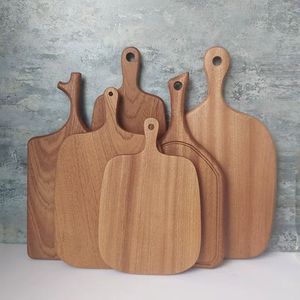 Solid Wood Cutting Board Rectangle With Handle For Kitchen Food Preparation Superior Quality - Product Image 2