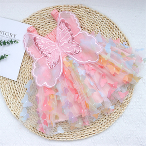 Offre Spéciale papillon appliques <span class=keywords><strong>habiller</strong></span> robes pour bébé filles 0-24 M bébé Tulle bébé fille robe d'été - Product Image 1