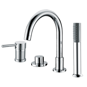 Taphome Classica Free Standing Vasca Da Bagno Rubinetti In Ottone Vasca Da Bagno Miscelatori Doccia Oro Rubinetto Del Bagno Pavimento Montato Doppio Manico Rubinetti - Product Image 4