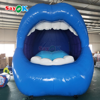 Sayok géant publicité gonflable bouche ouverte Sexy lèvres forme modèle gonflable pour la décoration de fête