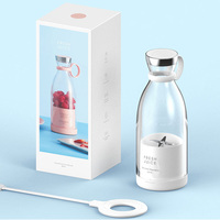 Machine à smoothie électrique, mixeur à jus domestique sans fil rechargeable USB, mini mixeur portable pour fruits