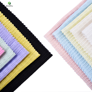 Spandex Knit 4 way Stretch Crinkle <span class=keywords><strong>Crepe</strong></span> plisado <span class=keywords><strong>Comprar</strong></span> vestido de mujer Material de <span class=keywords><strong>tela</strong></span> para faldas de moda Ropa - Product Image 1