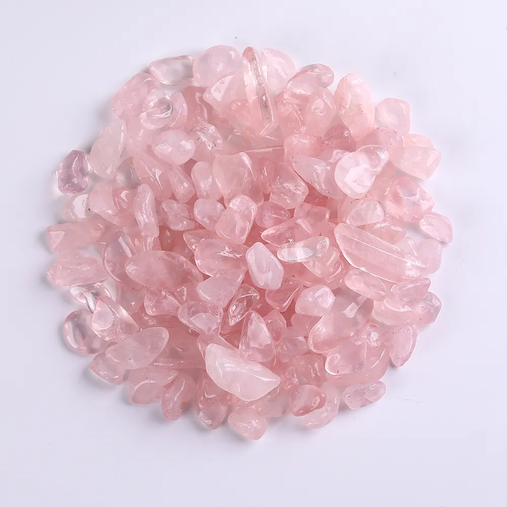 Оптовая продажа, натуральный розовый кварц, кристалл, гравий, лечебный кристалл, кристаллы кварца