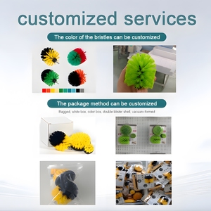 LIJIE vendita diretta 6 pezzi elettrico per trapano spazzola Set grande sconto spazzole per <span class=keywords><strong>autolavaggio</strong></span> prodotto da esperti di pulizia auto - Product Image 3