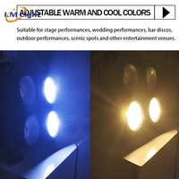 Projecteur de scène LM Factory 4 yeux blanc froid jaune chaud 4*100W COB Blinder DMX512 pour spectacle DJ événements lumière matricielle
