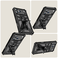 Nouvelle coque de téléphone portable robuste et antichoc pour iPhone 11 12 13 14 Plus 15 16 Pro Max 17 Air avec support de téléphone