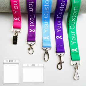 Dây buộc ly khai an toàn logo tùy chỉnh-Bán buôn dây buộc nhựa phản quang cho người giữ mặt nạ, ID bảo mật - Product Image 5