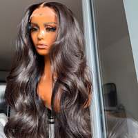 Perruques de cheveux humains de haute qualité fournisseur chaud vague de corps Transparent 360 Full HD dentelle frontale perruques cheveux birmans 13x4 dentelle avant perruques