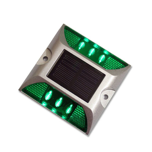 Dissuasori Stradali a Occhio di Gatto con Luci Solari Interrate, Impermeabili, in Alluminio, Lampeggianti Ambra, per la Sicurezza Stradale - Product Image 4