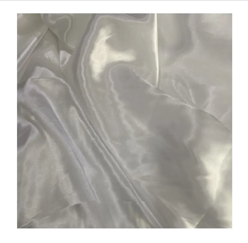 Polyester baskılı 50D yatak çarşafı 100D 150D elastik mat parlak mevcut saten düğün elbisesi lazer organze kumaş için