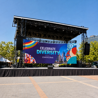 Pantalla LED de Alquiler RAYBO P3.91, Fondo de Escenario LED HD, Panel Ultrafino Magnético Impermeable, Video Wall LED para Festivales de Música