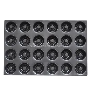 Pabrik Terlaris Baking Pan 24 Lubang Bakery Oven Tray Donut Baking Tray