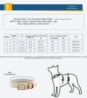 Collier pour chien en toile respirante, réfléchissant, rembourré et durable, avec boucle en métal robuste, pour chiens de taille moyenne à grande.