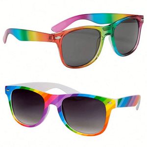 แว่นกันแดดสีดำขนาดเล็กแบบคลาสสิก ราคาประหยัด คุณภาพดี เหมาะสำหรับเป็นของขวัญส่งเสริมการขาย พร้อมสติกเกอร์ติดเลนส์แบบรูเข็ม  สามารถสั่งทำได้ - Product Image 1