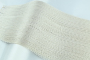 Leshine New Design Hair Extensions #1001A Silk Straight Human Hair Extensions Weft Raw Hair Hand Tied Weft - Product Image 6
