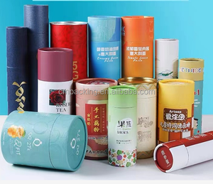 Boîte à tubes ronds en <span class=keywords><strong>papier</strong></span> Kraft, noix, grains, cadeau, bonbons, chocolat, thé, café, aliments, <span class=keywords><strong>cylindre</strong></span>, emballage artisanal en carton, boîtes à tubes - Product Image 6