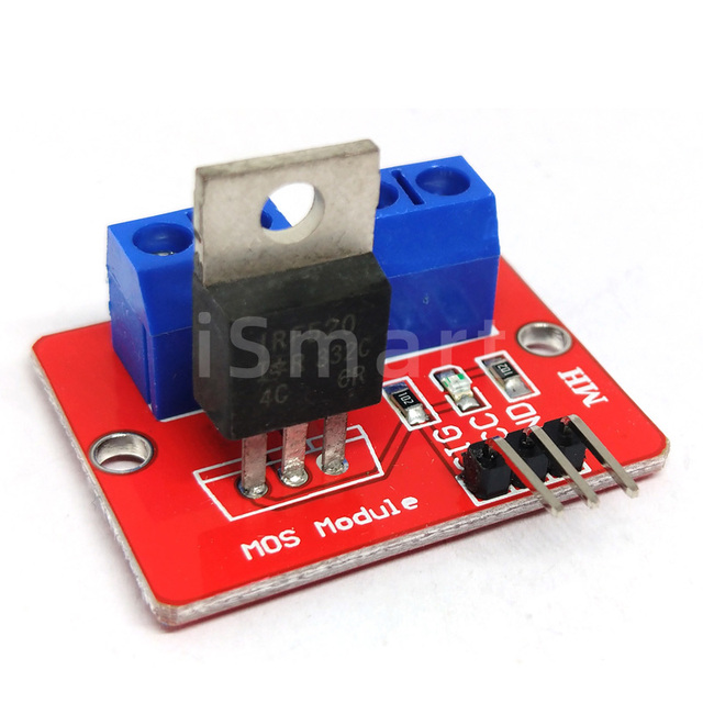 0-24V Top Mosfet Button IRF520 MOS Driver Module for MCU ARM Raspberry Pi