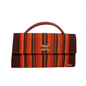 Sac Dashiki Écologique pour Femme - Design Structuré Léger en Fibres et Cuir H6xL11.5xP2 - Product Image 1