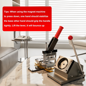 Yüksek kalite 50*50Mm 2*2 inç kare buzdolabı mıknatısı makinesi kiti kağıt kesici ve 100 takım buzdolabı mıknatısı malzemeleri - Product Image 4