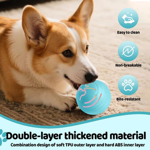 Automatic Eco-Friendly Rechargeable TPU Dog <b>Cat</b> Smart Sport <b>Toy</b> Ball <b>Interactive</b> Exercise Glowing Bouncing Boredom Relief - Product Image 4