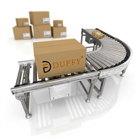 Système de convoyeur à rouleaux télescopique extensible Duffy - Vitesse réglable, nettoyage facile, conception flexible, ligne de transfert mobile pour