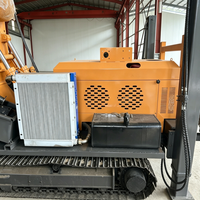 Plate-forme de forage de puits d'eau écologique de 500 mètres de profondeur moteur diesel hydraulique pompe PLC montée sur camion Hongrun