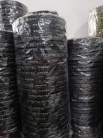 Étiquette tissée personnalisée pour vêtements, étiquette de vêtement haute densité, vente en gros