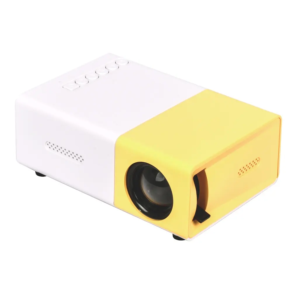 Salange YG300 Tragbarer Mini-Projektor Theater Video HD-Projektoren Unterstützt 720p Home für Mini-Heimkino für Kinder LED-Lampe LCD