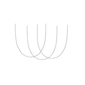 سلك مقوس مستدير/مستطيل الشكل من الفولاذ المقاوم للصدأ لتقويم الأسنان - Product Image 3