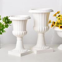 Vase à fleurs romain en plastique de luxe de haute qualité, vintage, détachable, pour centre de table de mariage, maison, jardin, événements floraux