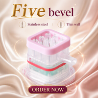 CONPUVON Stylo à micro-courant 9 broches 34G 0-2mm, longueur réglable, jetable, sûr, en plastique et acier inoxydable, étanche, écologique