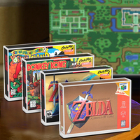 SHP personnalisé Nintendo N64 jeu cartouche étui acrylique protecteur clair cartouche étui housse étui boîte pour SNES
