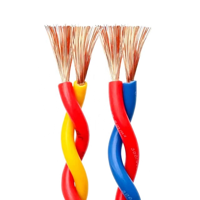 Safe Wiring NH-RVS Fire Resistant Twisted Pair Cable Specs 2*0.75mm2 to 2*4mm2 for Intelligent Building 300/500V Rated