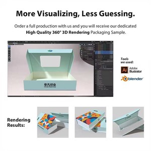 Buste di Carta Pieghevoli Personalizzate con Logo, Scatole Floreali in Cartone Riciclabile per Bouquet, Piccoli Pacchetti Regalo per San Valentino - Product Image 5