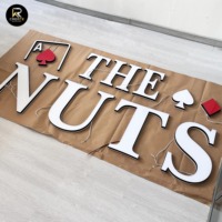 Lettres lumineuses LED rétroéclairées en acier inoxydable à suspendre/murales – Personnalisables en taille et couleur pour la décoration et l'éclairage