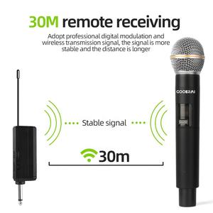 MIM-MRA58专业无线麦克风2通道可充电手持麦克风派对卡拉ok扬声器 - Product Image 2