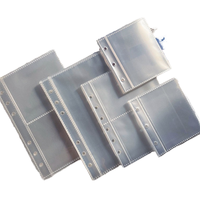 6 joints toriques A5 A6 plastique PP page intérieure avec 2 poches 4 poches manches