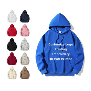 Sudaderas con Capucha Extra Grandes de Felpa Francesa de Algodón Grueso para Otoño, Ecológicas, Bordadas con Logotipo Personalizado, Venta al Por Mayor de Fábrica - Product Image 1