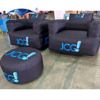 Logo personnalisé moderne Air Sofa léger pliable chaise gonflable pour l'intérieur extérieur événements chaise longue chaise canapé