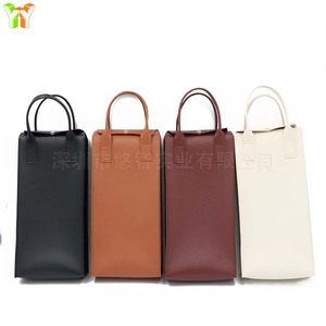 กระเป๋าใส่ไวน์หนังแบบแพ็คคู่ เหมาะสำหรับคริสต์มาสและขวดขนาด 750 มล. - Product Image 3