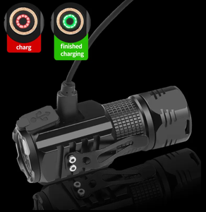 Mini Linterna <span class=keywords><strong>Led</strong></span> Edc Potente <span class=keywords><strong>Luz</strong></span> De Llavero De 2000Lm Recargable <span class=keywords><strong>Usb</strong></span> Camping Con Indicador De Potencia Antorchas Linternas <span class=keywords><strong>Led</strong></span> - Product Image 4