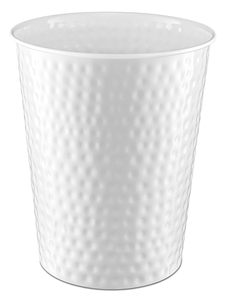 Cubo <span class=keywords><strong>de</strong></span> <span class=keywords><strong>Basura</strong></span> Metálico Monarch Abode para Baño, Martillado a Mano, Duradero, Resistente a la Oxidación, Decorativo, Negro, Cilíndrico, Pequeño, para Dormitorio - Product Image 6