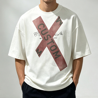 T-shirt personnalisé pour homme, décontracté, à manches courtes, en coton épais, coupe classique, respirant, avec étiquette imprimée, style streetwear, fabricant