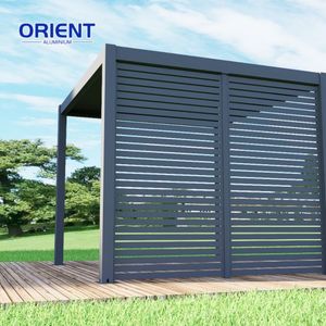 Offre spéciale Pergola bioclimatique motorisée en aluminium Usine Pergola 5x6 en aluminium <span class=keywords><strong>Louvre</strong></span> électrique Pergola en aluminium pour parc - Product Image 3