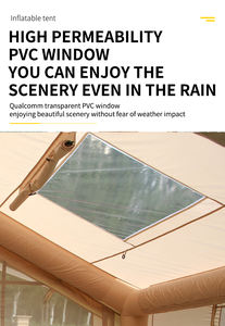 Carpa Inflable de Algodón Impermeable para Exteriores, de Gran Tamaño, para 4-5 Personas, Ideal para Viajes y Senderismo Familiares - Product Image 3